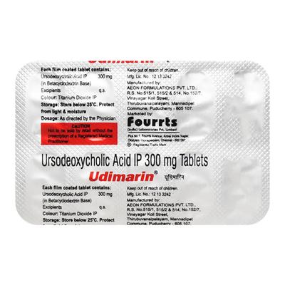 Udimarin 300mg Tablet 10'S - Cholelithiasis/Gall Stones