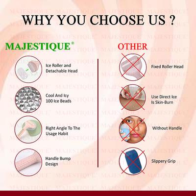 Majestique Face Massager Ice Roller Tools Roller 1's - Massagers