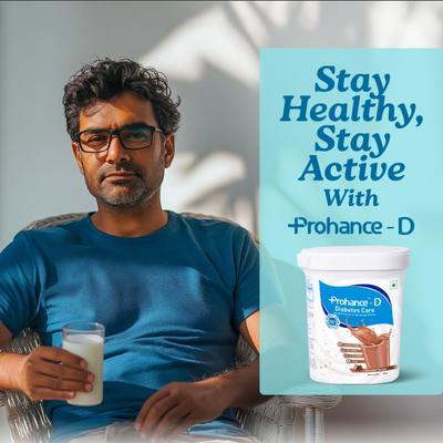 PROHANCE D DIABETES CARE SUCROSE FREE CHOCOLATE FLAVOUR Powder 400gm - Supplements-Vam