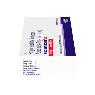 REGESTRONE LX 40+1+0.5mg Tablet 10's - Hormonal Therapy-Oes
