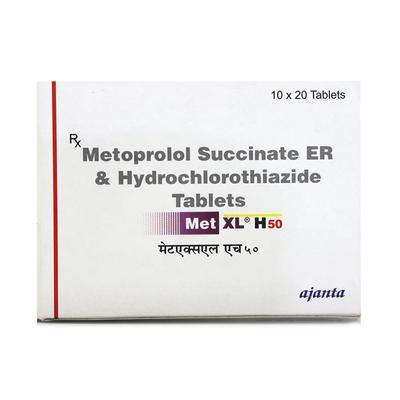 MET XL H 50mg Tablet 20's - Hypertension-Bet