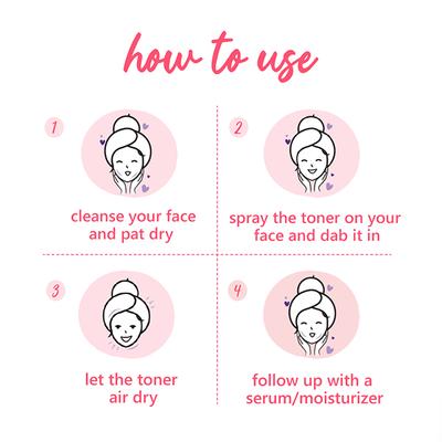 Plum Bulgarian Valley Rose Water Toner with Hyaluronic Acid Fragrance Free 100ml - Toners