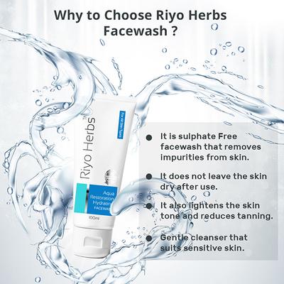 Riyo Herbs Aqua Restoration Hydrating Face Wash 100 ml - Face Washes
