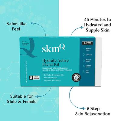 SkinQ Hydrate DIY Active Facial Kit - Multi Use 200 ml - Facial Kits
