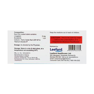 LINAFORD 5 Tablet 10's - Diabetes-Ant