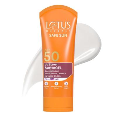 Lotus Herbals Safe Sun Spf 50 Pa++ Uv Screen Matte Gel 100 g - Face Gels