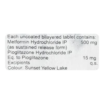 Glitaris M 15mg Tablet 10'S - Diabetes-Ant