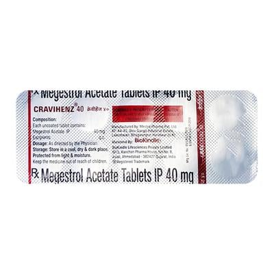 CRAVIHENZ 40 Tablet 10's - Cancer Oncology-Hor