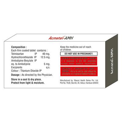 ACMETEL AMH Tablet 10's - Hypertension-Ana