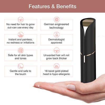 Flawless Facial Hair Remover - Black - Hair Removal Accessories