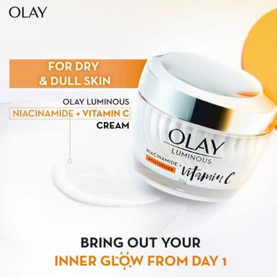 Olay Luminous Vitamin C with Niacinamide + Moisturiser 50gm - Face Moisturizers
