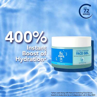 The Moms Co Natural Hydrating Face Gel with 8 Types of Hyaluronic Acid and Hibiscus Extracts 50 gm - Face Moisturizers