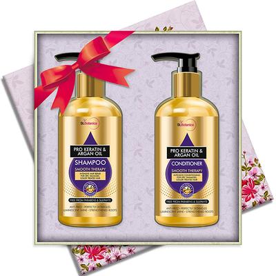 Stbotanica Pro Keratin & Argan Oil Shampoo + Conditioner Kit, No Sulphate, Paraben 600 ml - Shampoos