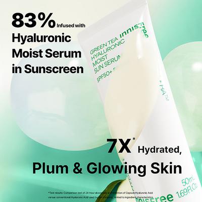 Innisfree Green Tea Hyaluronic Moist Sun Serum SPF 50+ Pa++++ 25 ml - Body Sunscreen