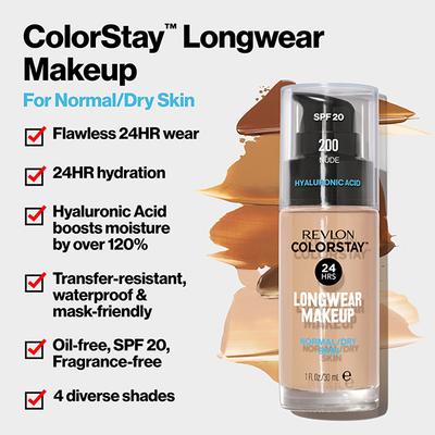 Revlon COLORSTAY LONG WEAR MAKE UP NORMAL/DRY SPF 20 I Nude 30 ml - Foundation