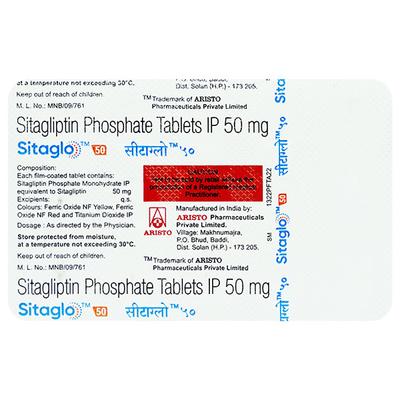 SITAGLO 50 Tablet 15's - Diabetes-Ant