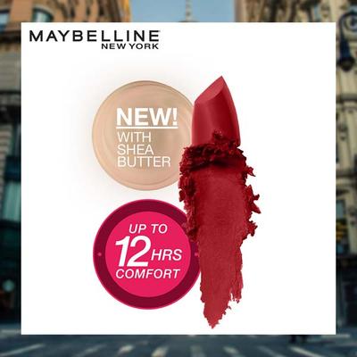 Maybelline New York Color Sensational Creamy Matte Lipstick, 602 Bitten Burgundy 1's - Lipsticks