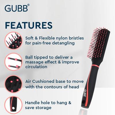 GUBB Styling Hair Brush - Vogue Range 140 gm - Hair Brushes