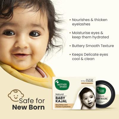Mother Sparsh Natural Baby Kajal 5 gm - Baby Grooming