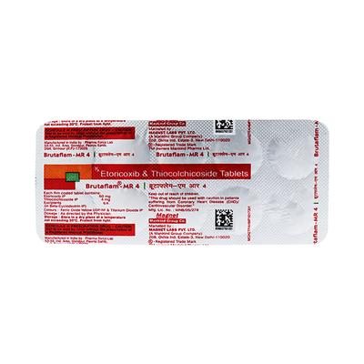 Brutaflam MR 4mg Tablet 10'S - Pain relief-Nsa