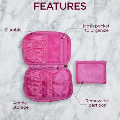 Beautiliss Professional multifunctional cosmetic organizer makeup pouch 1's - Facial Kits