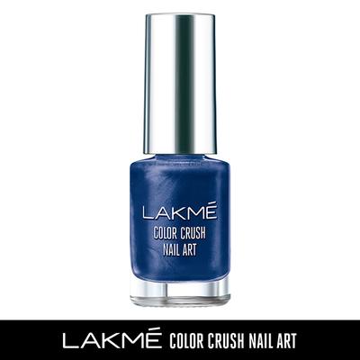 Lakme Color Crush Nailart M6 Navy Blue 6 Ml - Nail Polish