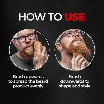Beardo Beard Brush - Boar Bristle - Beard Comb