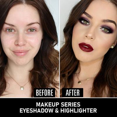 Matt Look Makeup Series Eyeshadow & Highlighter Makeup Palette Highly Pigmented Long Lasting Waterproof Blendable Smooth Colors Matte-1 49 gm - Face Palettes