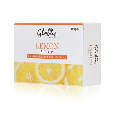 Globus Naturals Lemon Soap 100 gm - Masks & Peels