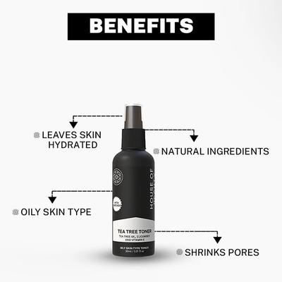 House of Beauty Tea Tree+Avocado Toner - Oily, Combination & Sensitive, Acne Prone Skin 30ml - Toners
