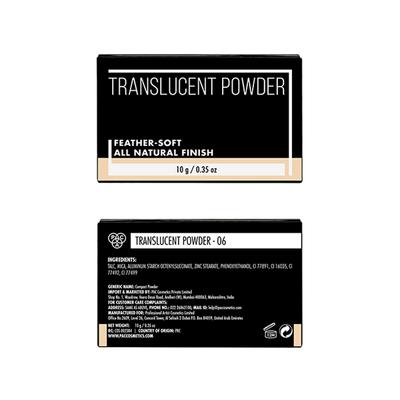 PAC Translucent Powder Controls Shine Prevents Flashbacks Lightweight - 06 10 g - Loose Powder