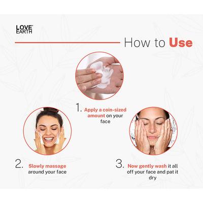 Love Earth No Foam Face Wash 100 ml (N) - Face Wash & Cleansers