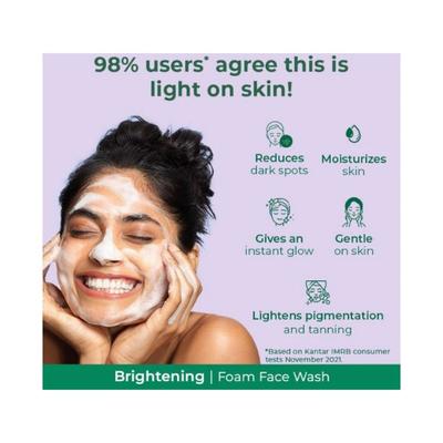 Palmolive Brightening Foam Facewash 100 ml - Face Wash & Cleansers