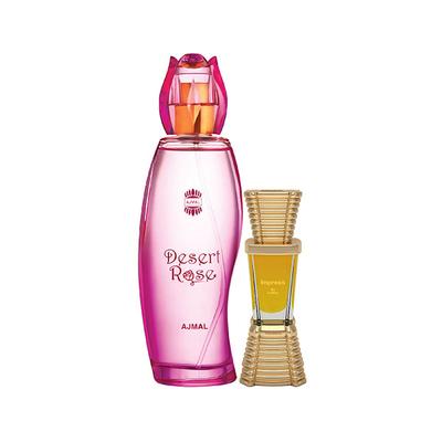 Ajmal Desert Rose EDP Floral Oriental Perfume And Impress Concentrated Perfume Oil Citrus 110 ml - Perfumes (Edt/Edp)