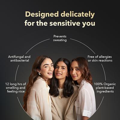Namyaa Solid Natural Body Perfume for Underarms, Inner Thigh, Knee and Bikini Area, Sensitive Areas, 15 g 3's - Intimate Care