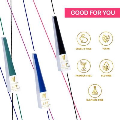 MyGlamm LIT Glossy Liquid Eyeliner-Pink Rave 3.5 ml - Eyeliners