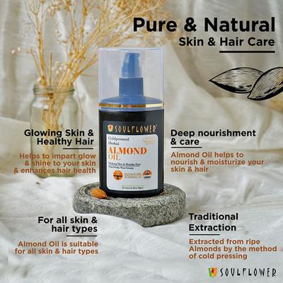 Soulflower Almond Oil 120 ml - Carrier Oils