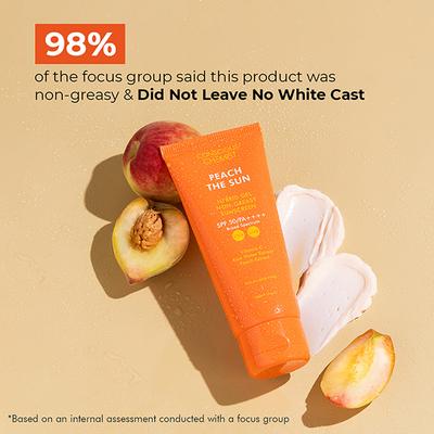 Conscious Chemist Gel Sunscreen SPF 50 PA++++ Vitamin C, Rice Water & Peach Extract 50 g - Face Sunscreen