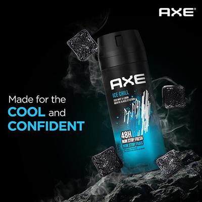 Axe Ice Chill Deodorant Body Spray for Men, 48H Odour Protection 150 ml - Men Deodorants/Roll-Ons