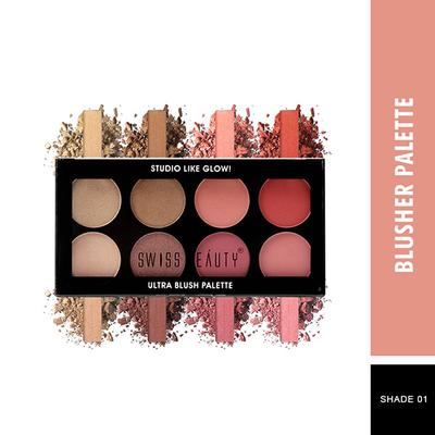 Swiss Beauty Ultra Blush Palette - (Shade-01) 16gm - Blushes