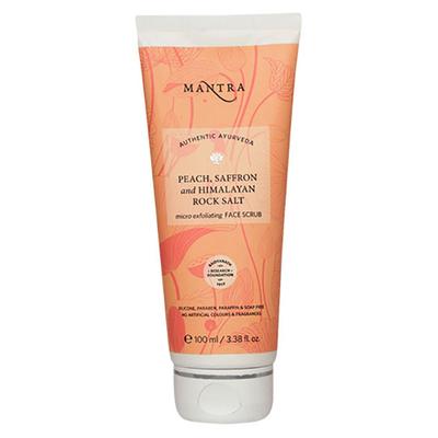 Mantra Peach Saffron and Himalayan Rock Salt Micro Exfoliating Face Scrub 100 ml - Face Scrubs