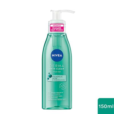 Nivea Face Derma Activate Wash Gel 150 ml - Face Wash & Cleansers