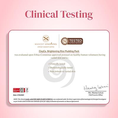 Clayco Brightening Rice Pudding Pack With Aha & Bha 50 gm - Masks & Peels