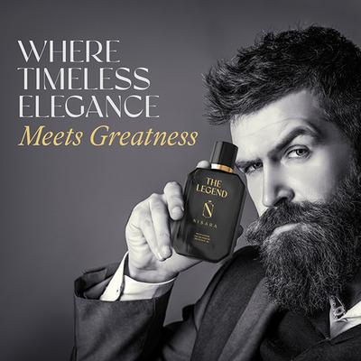 Nisara The Legend Perfume Long Lasting Fragrance Aromatic Woody Amber Eau De Parfum For Men 100 ml - Men Perfumes (Edt/Edp)