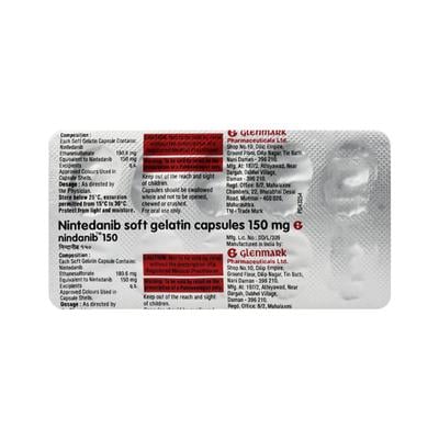 NINDANIB 150 Capsule 10's - Idiopathic Pulmonary Fibrosis