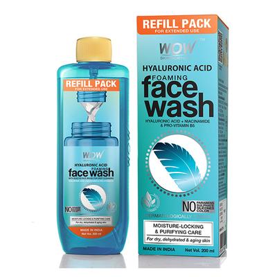 Wow Life Science Hyaluronic Acid Foaming Face Wash 200 ml - Face Washes