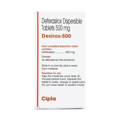Desirox 500mg Tablet 30'S - Poisoning/Overdose-Ant