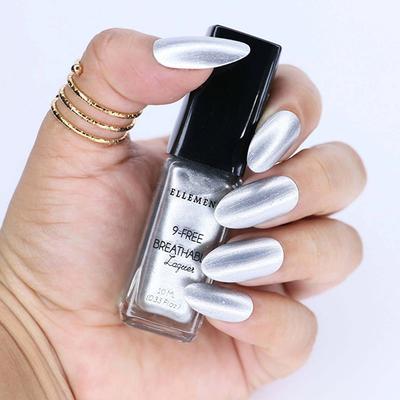 Ellement Co. Vegan Nail Lacquer - Silver, 10ml - Nail Polish