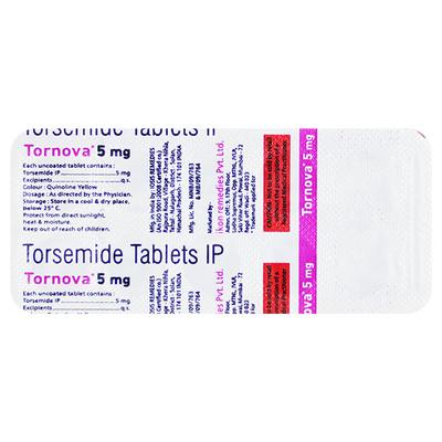 TORNOVA 5mg Tablet 10's - Hypertension-Diu