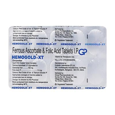 HEMOGOLD XT Tablet 10's - Iron Supplement/Anaemia-Vma